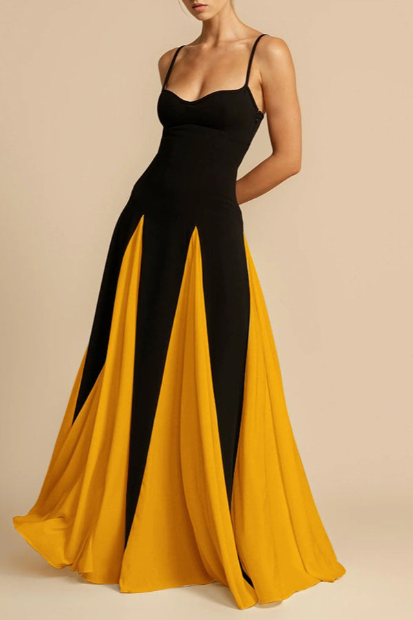 Elegant Panelled Slip Party Dress - View 7 | VelvetHem