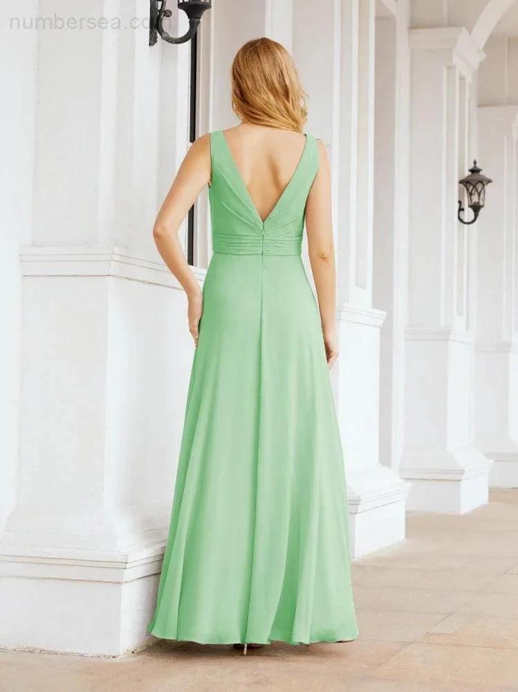 ZapDress Bridesmaid Dresses for Wedding Ruffles Long Formal Prom Gowns 28039 (ZD16999)