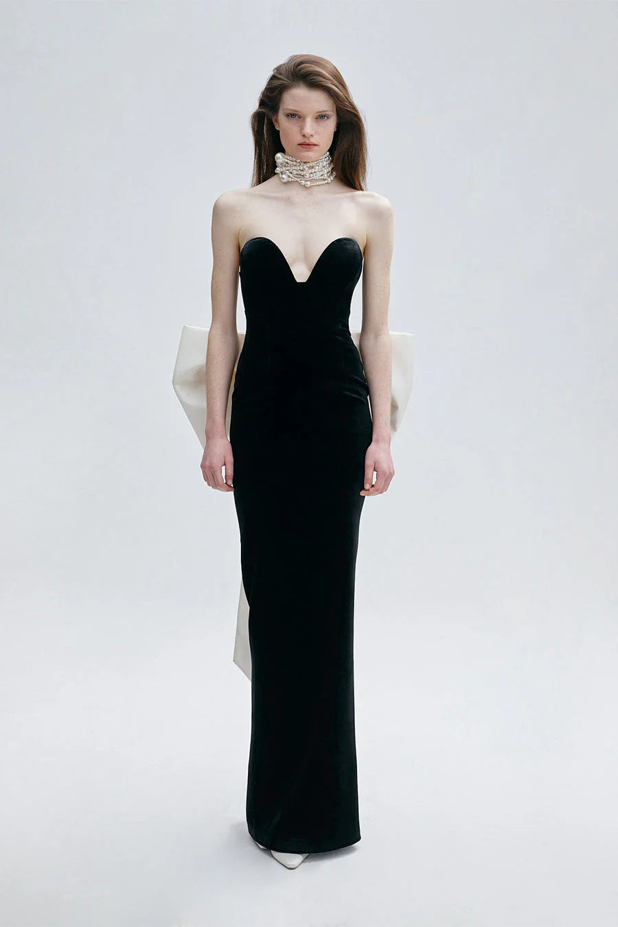 Floor-Length Backless Sequin Prom Dress - View 3 | VelvetHem