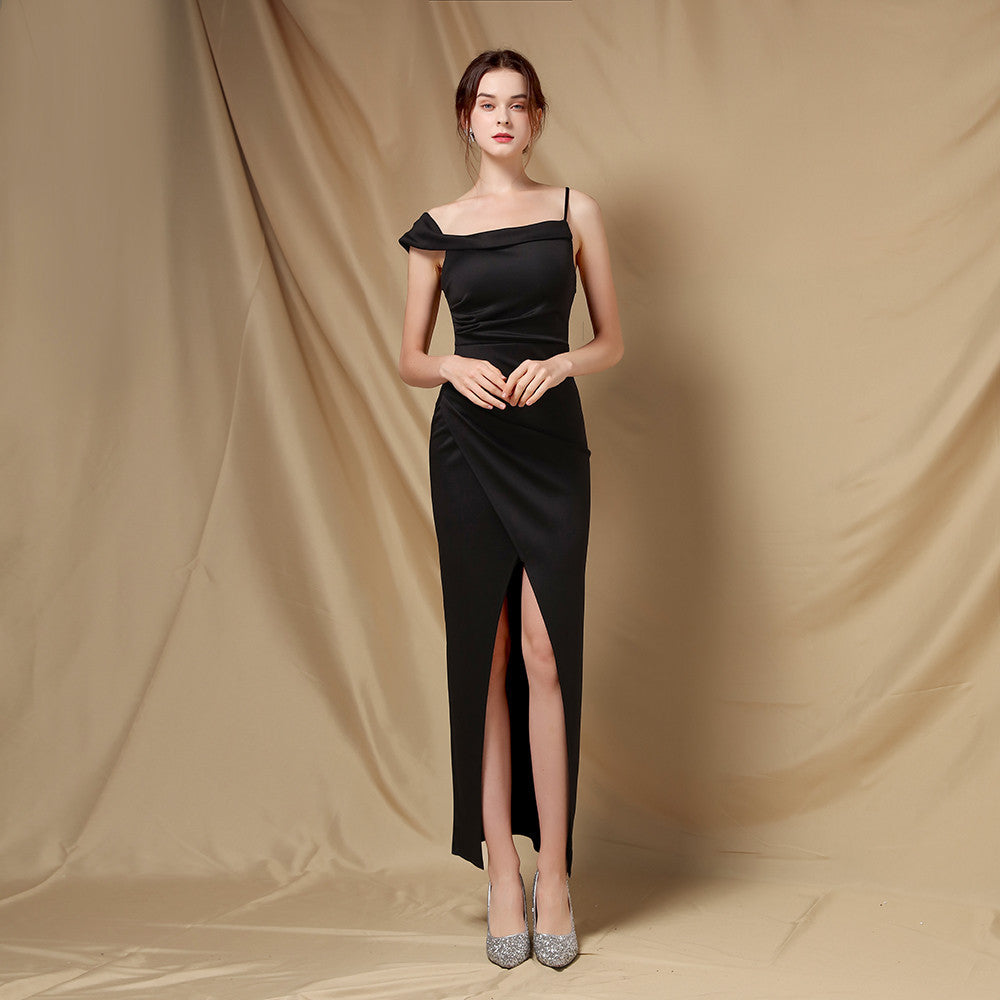 Toast Dress Bride Spring Off Shoulder Wedding Dress Slimming Cocktail Short Evening Dress - View 2 | VelvetHem
