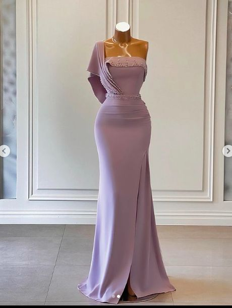 Mermaid Prom Dresses, One Shoulder Prom Dresses, Arabic Evening Dresses Y4069 - View 2 | VelvetHem