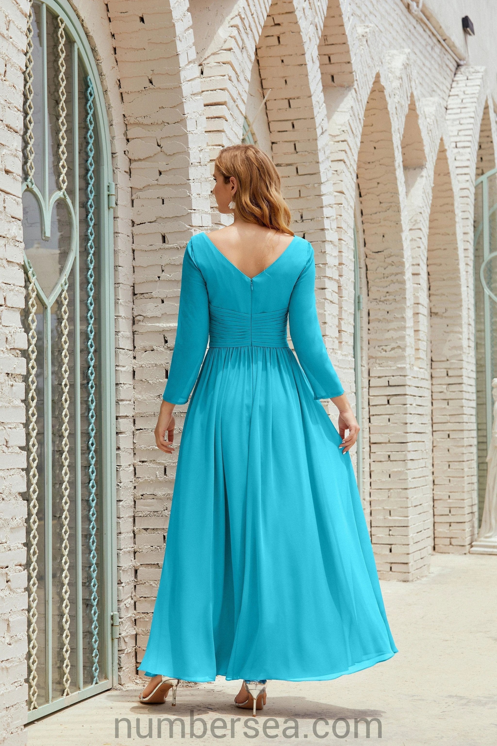 ZapDress Bridesmaid Dress Chiffon Formal Party Dress Evening Dress 28016 (ZD16992)