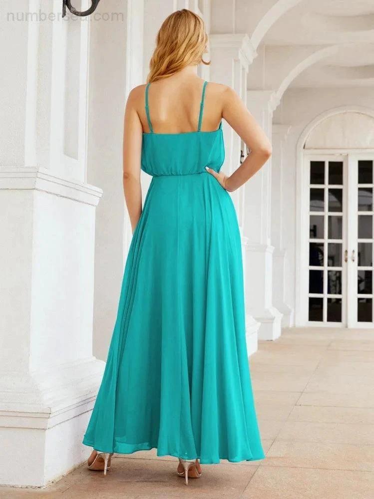 ZapDress  Halter Long Bridesmaid Dresses Formal A line Juniors Dress 28029 (ZD17029)