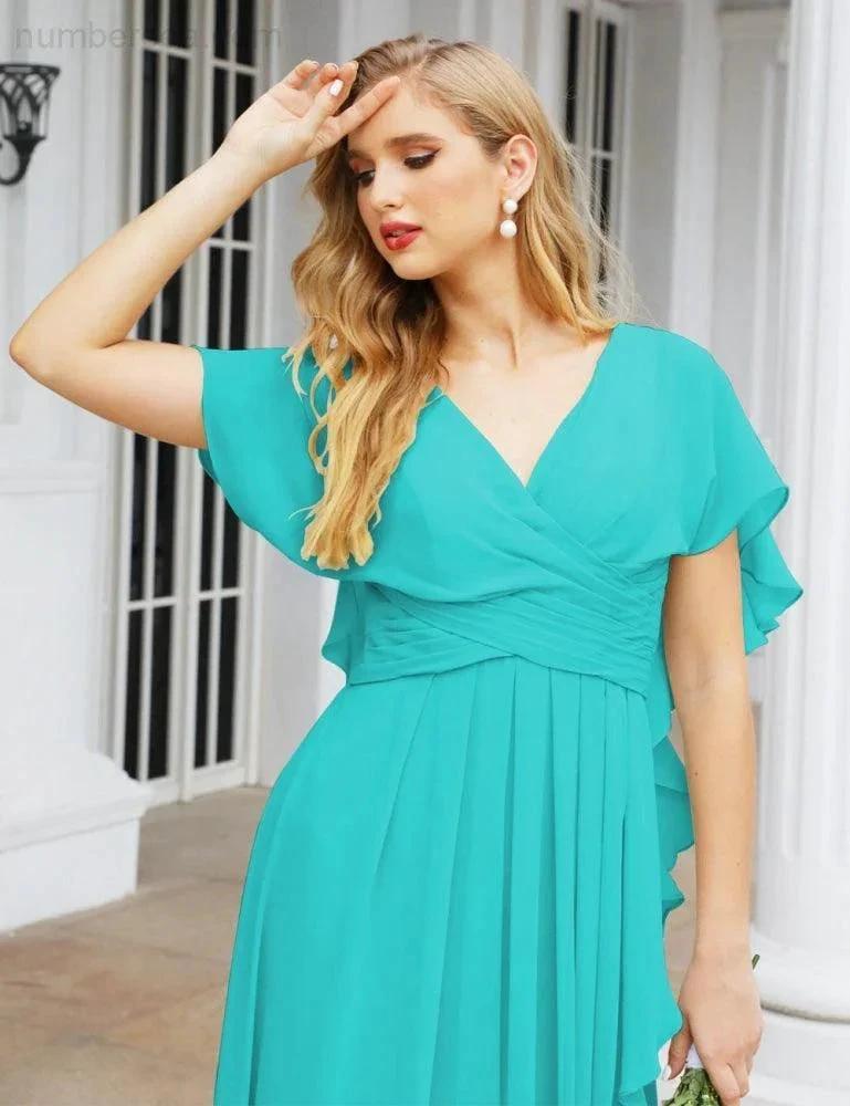 ZapDress Bridesmaid Dresses Backless Formal Prom Gowns for Evening Party Mother of The Bride Dress 28040 (ZD16998)