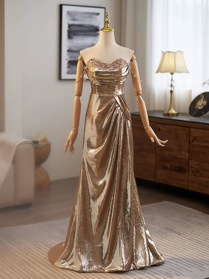 Gorgeous Sequins Mermaid Evening Dress Formal Prom Party Gown