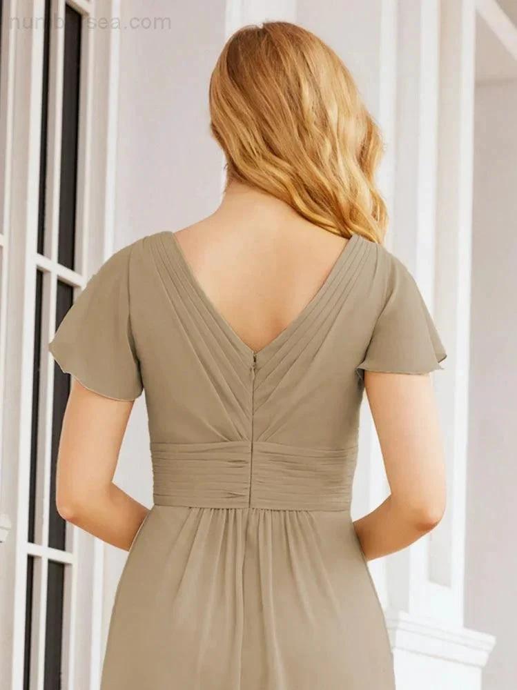 ZapDress Formal Prom Gowns for Mother of The Bride Cap Sleeves Bridesmaid Dress 28047 (ZD16958)