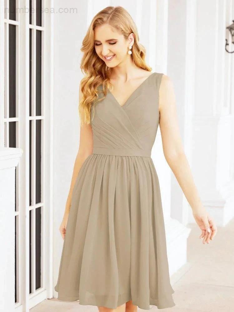 ZapDress Homecoming Dresses Knee Length Skirt V Back 28062 (ZD16943)