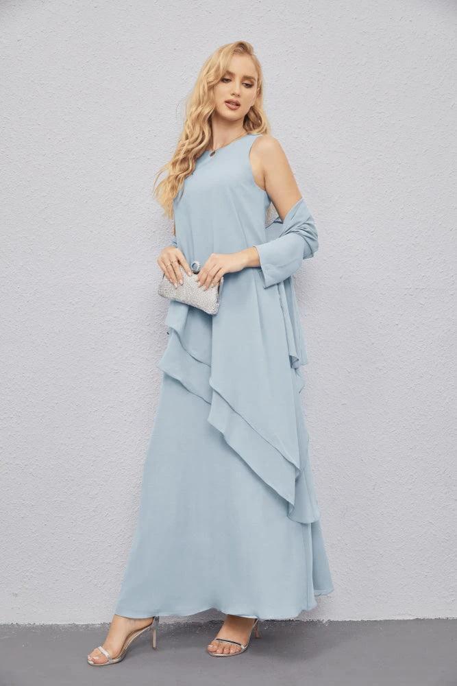 Mother of Bride Dresses with Open Front Lightweight Cardigan Formal Prom Gown 28081 by numbersea