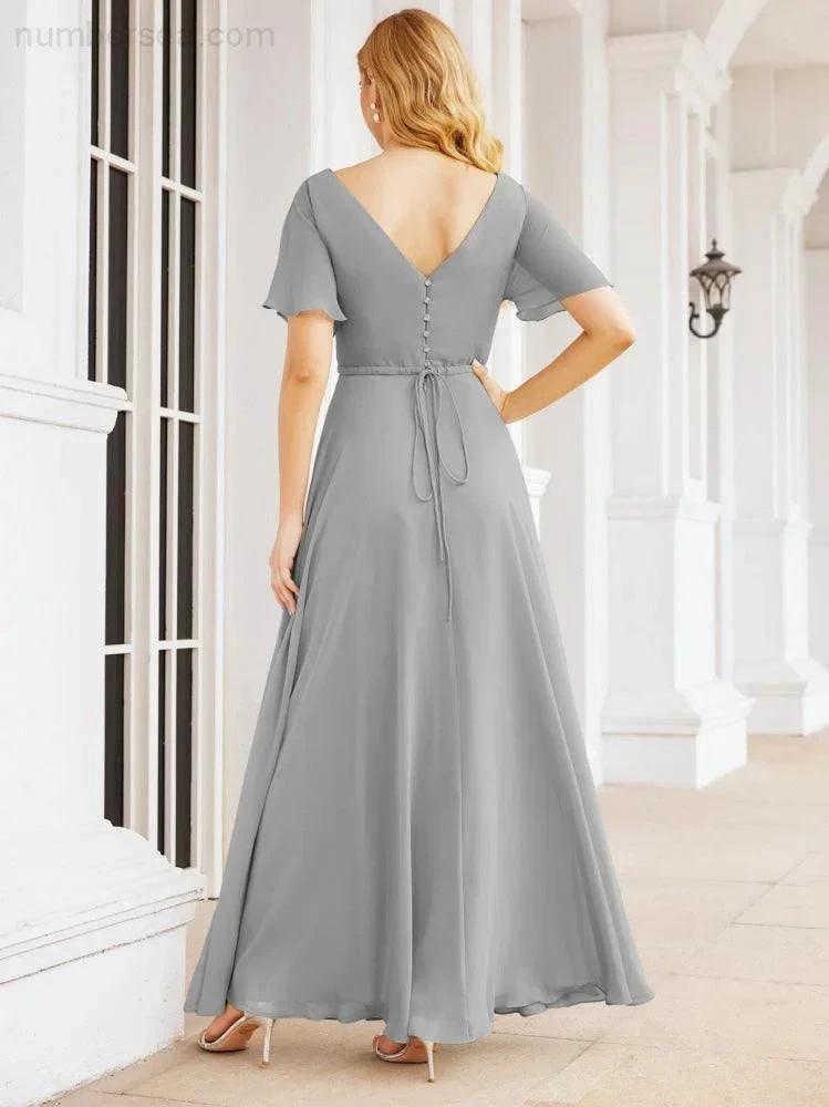 ZapDress Formal Prom Gowns for Mother of The Bride Short Sleeves Bridesmaid Dress 28049 (ZD16995)