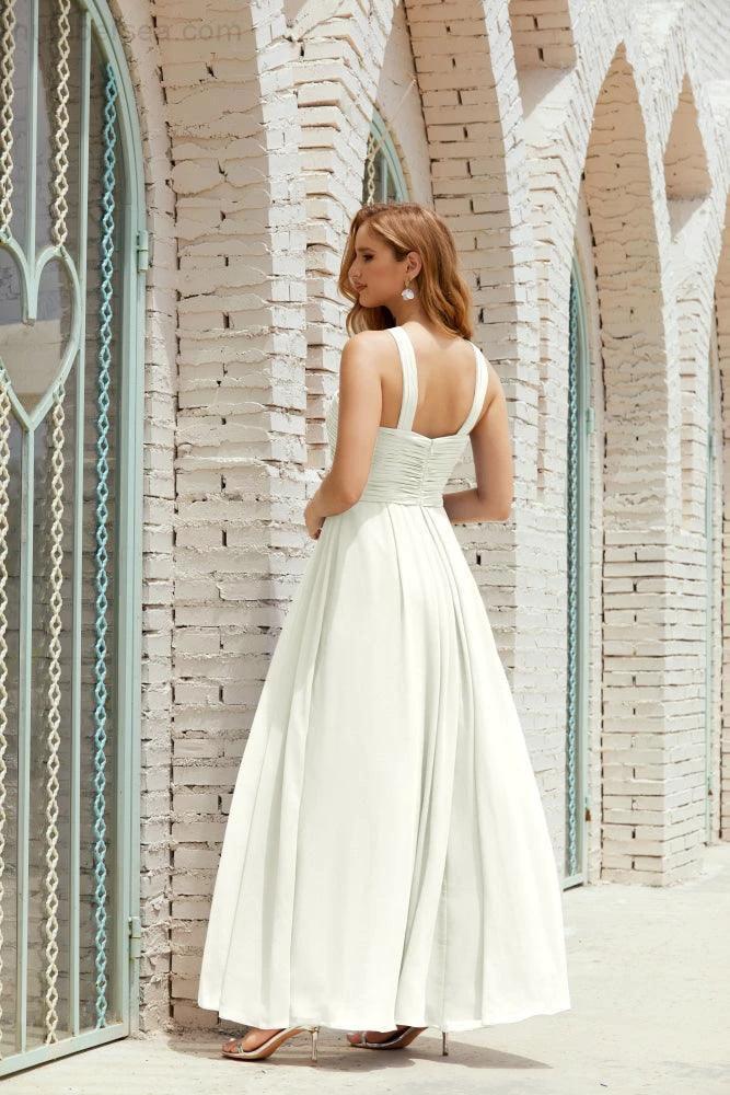Halter Bridesmaid Dresses Formal Cocktail Prom Gown 28015 (ZD16956)