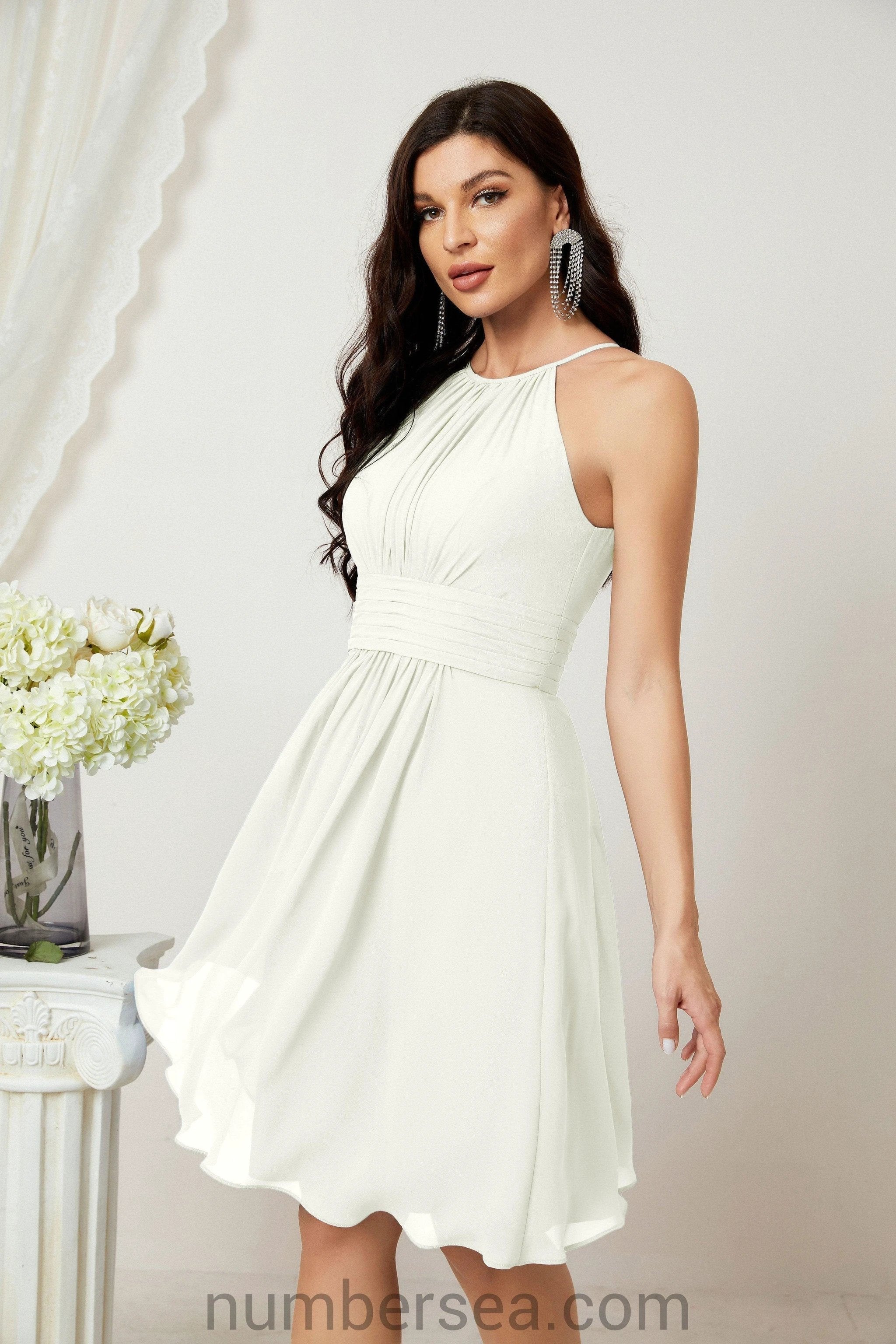 Halter Homecoming Dresses Formal Evening Party Cocktail Dress 28011 Clearance sale (ZD16954)