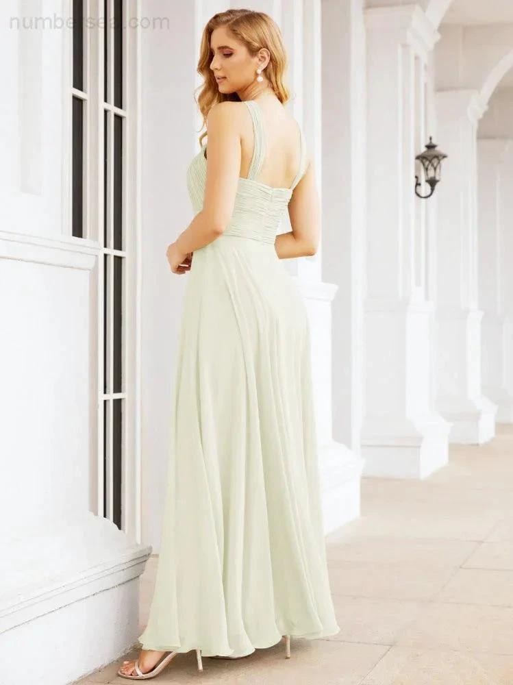 ZapDress Crisscross Halter Bridesmaid Dresses for Party Wedding Evening Prom Maxi Ball Gowns 28053 (ZD17037)