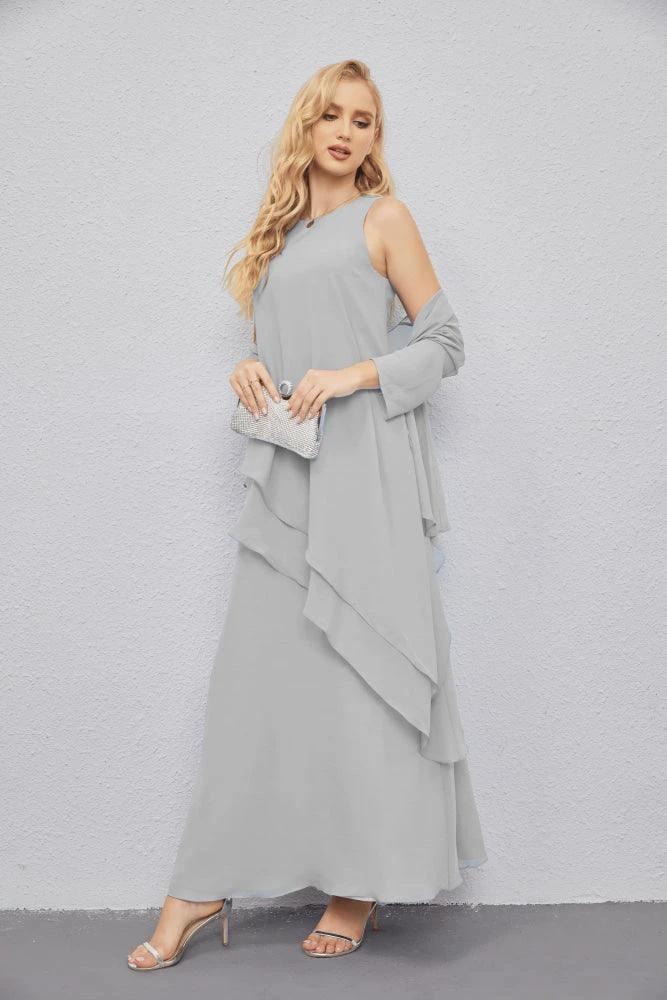 Mother of Bride Dresses with Open Front Lightweight Cardigan Formal Prom Gown 28081 by numbersea