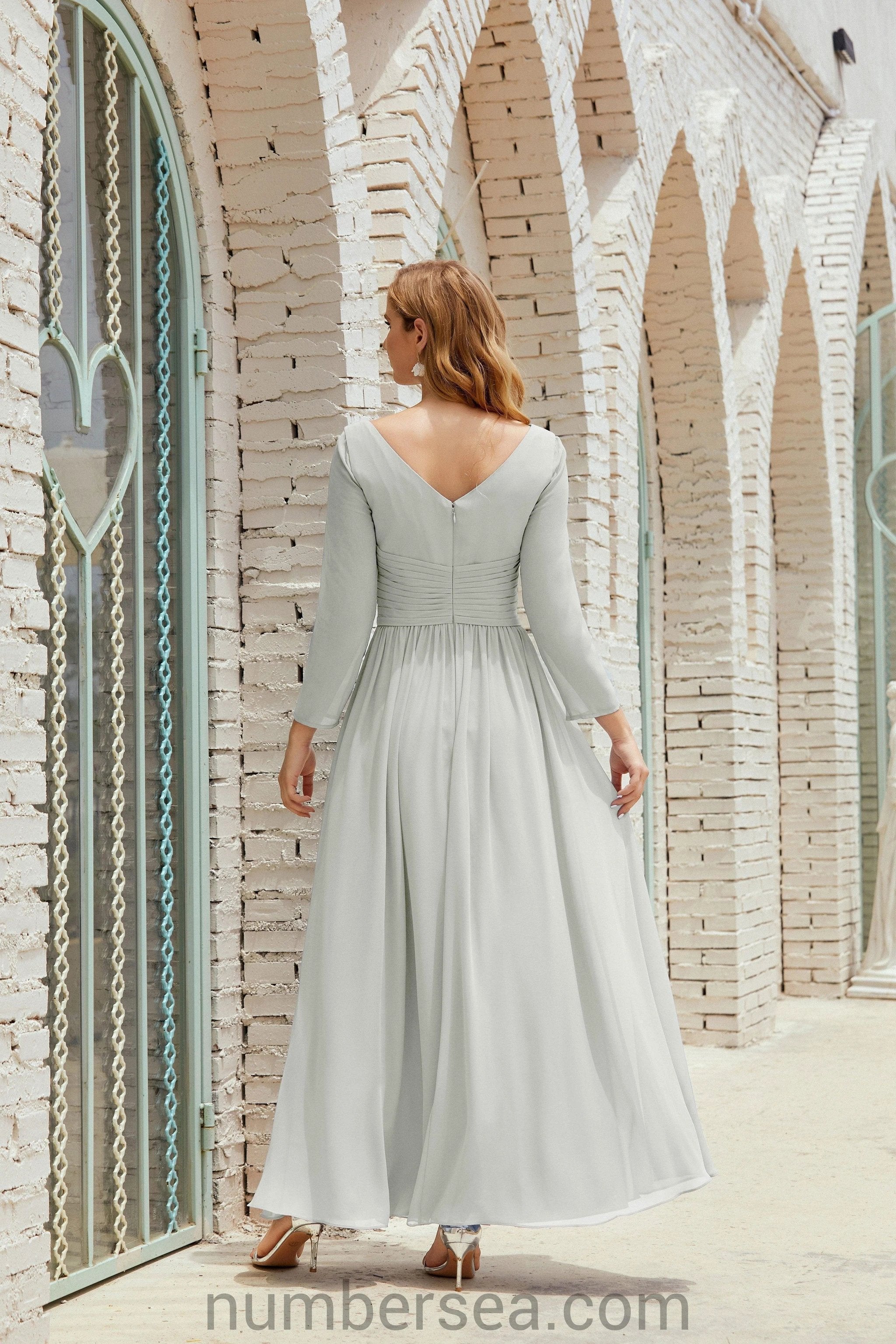 ZapDress Bridesmaid Dress Chiffon Formal Party Dress Evening Dress 28016 (ZD16992)