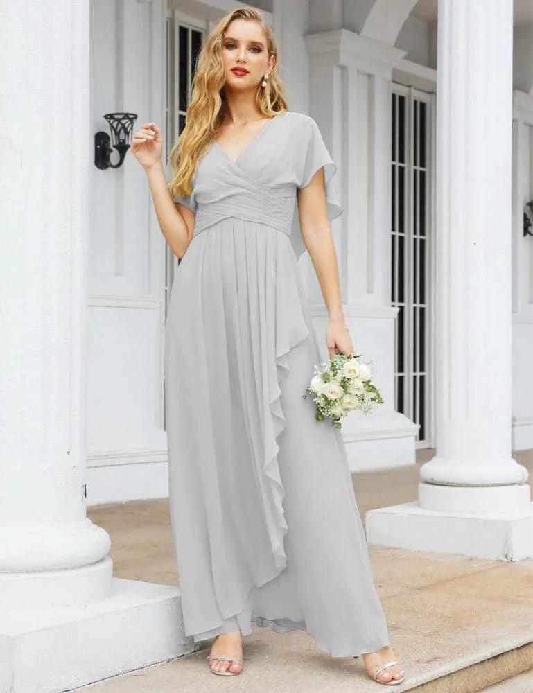 Numbersea Bridesmaid Dresses Backless Formal Prom Gowns for Evening Party Mother of The Bride Dress 28040 by numbersea