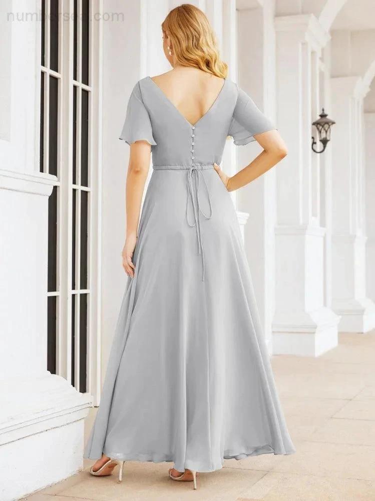 ZapDress Formal Prom Gowns for Mother of The Bride Short Sleeves Bridesmaid Dress 28049 (ZD16995)