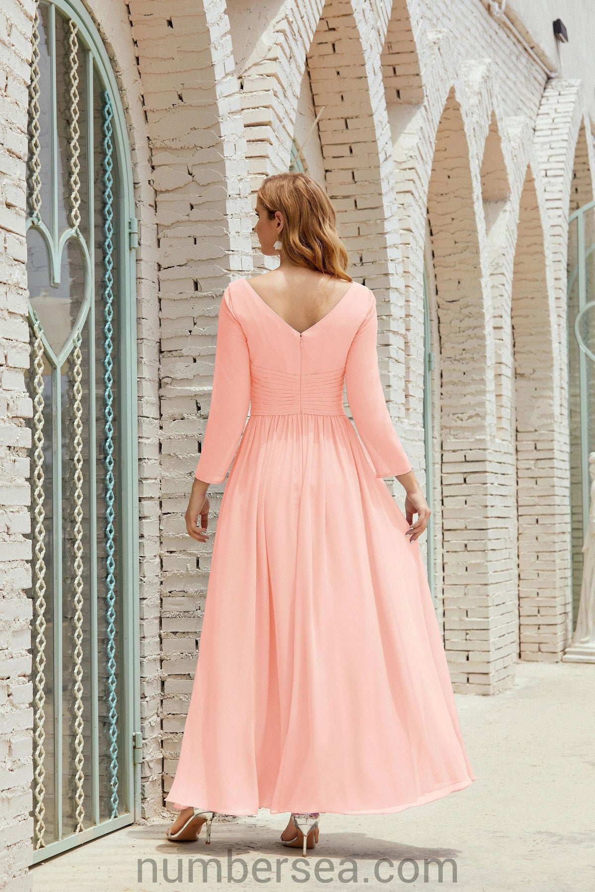 ZapDress Bridesmaid Dress Chiffon Formal Party Dress Evening Dress 28016 (ZD16992)