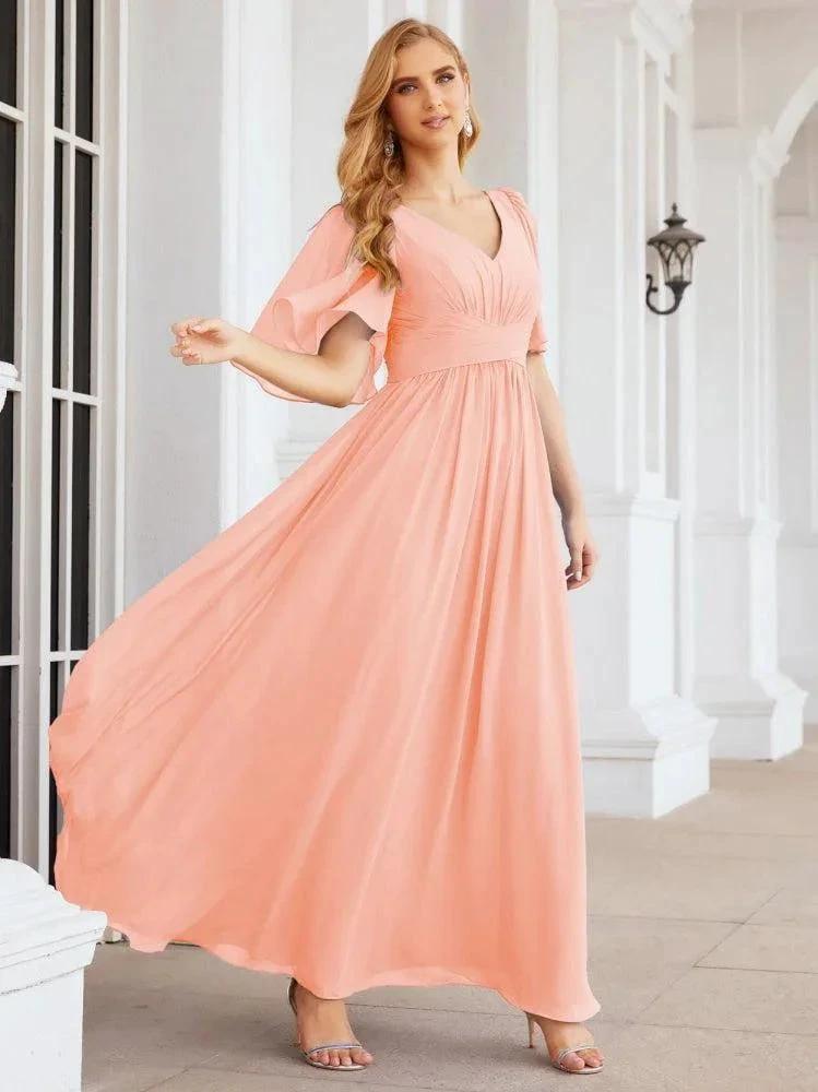 Numbersea Bridesmaid Dresses for Women Wedding Long Party Prom Dress 28068 by numbersea