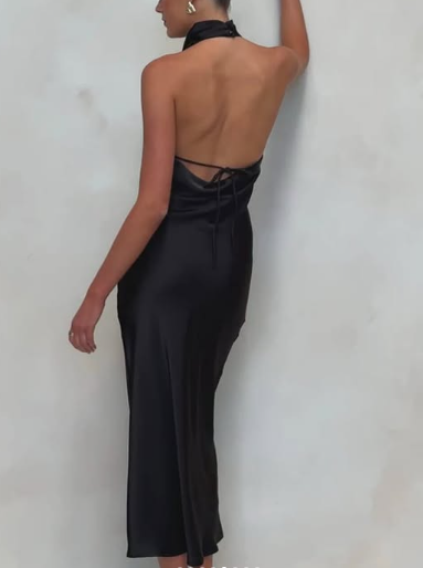 Elegant Fuchsia Tea-length Party Dress, Cocktail Dress