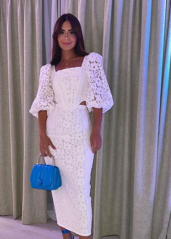 Elegant Lace Women's Prom Dress Fashion Outfit Dress