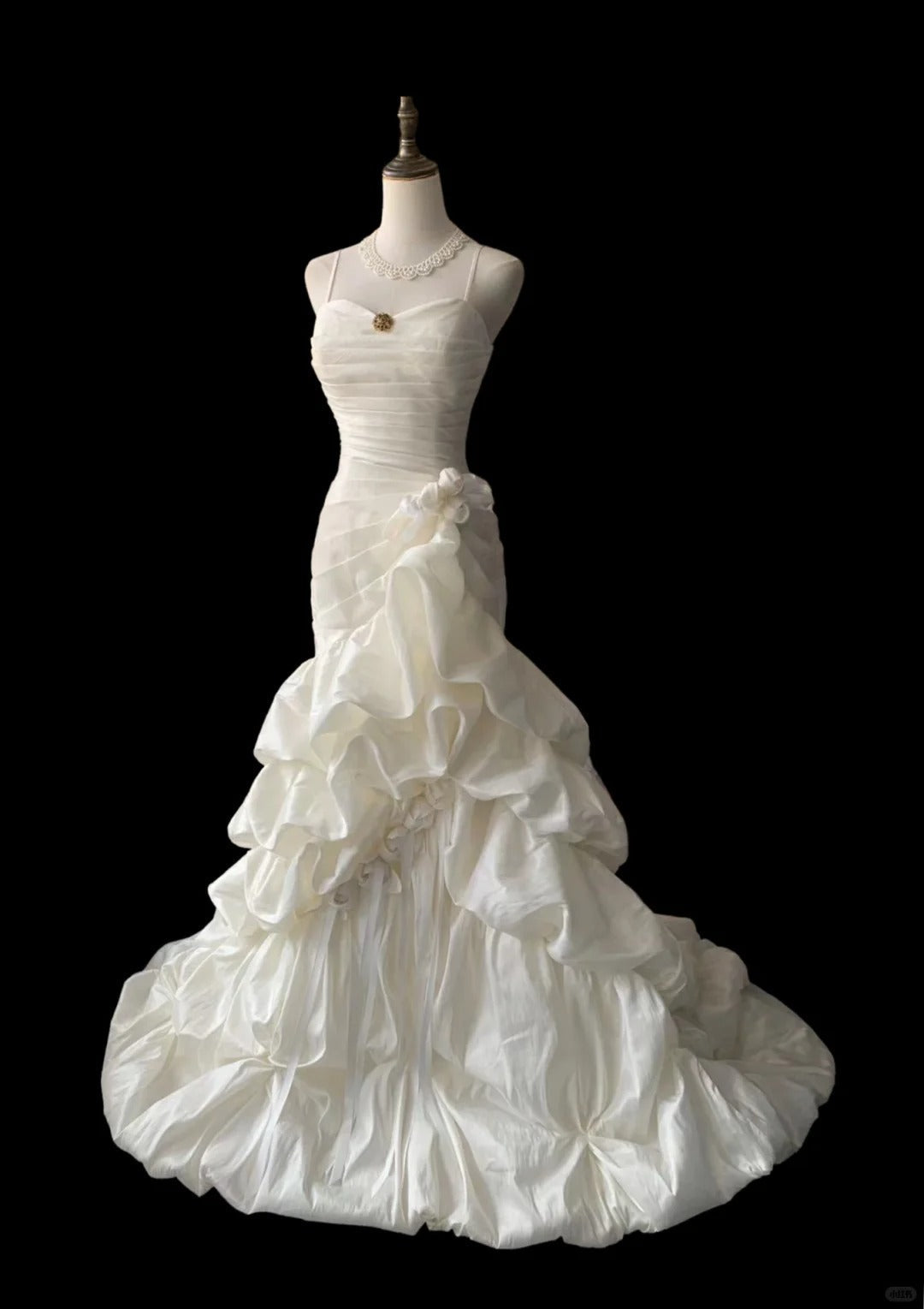 White Party Dress Long Evening Dress Princess Wedding Dress - View 2 | VelvetHem