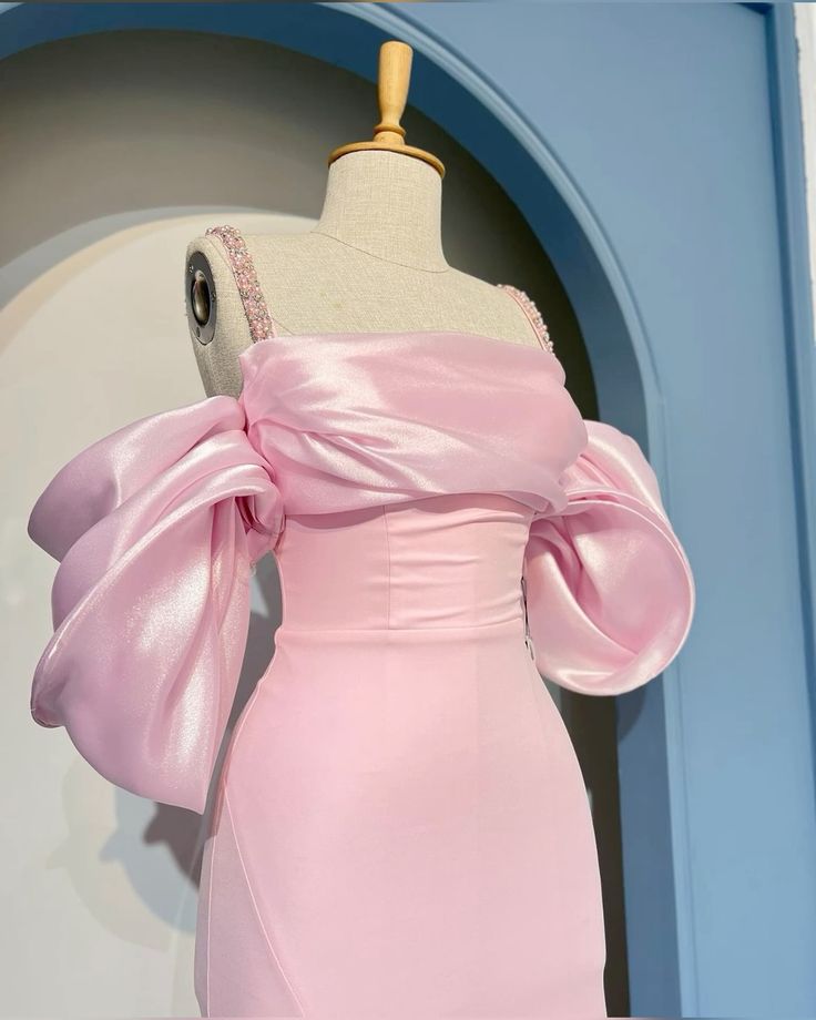 Pink Prom Dress Elegant Fashion Party Dress With Split - View 2 | FashionDia