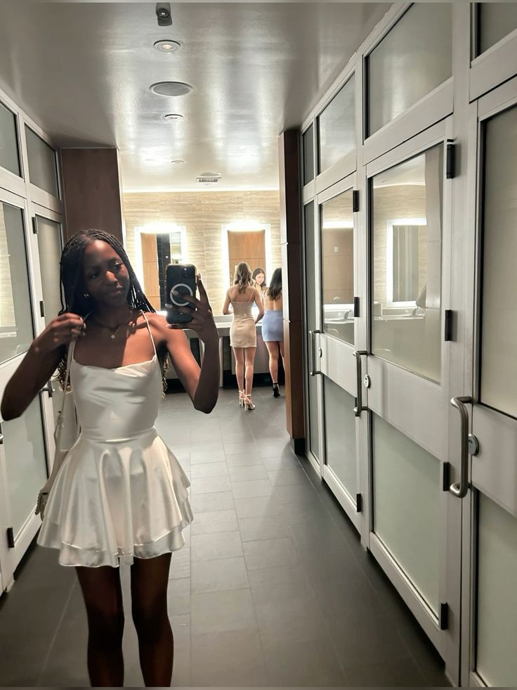 Spaghetti Straps White Homecoming Dress Short Party Dress    fg7710