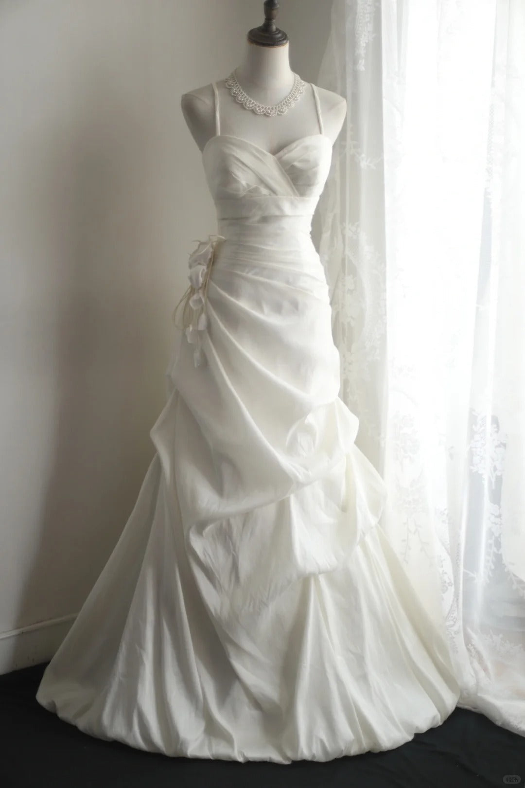 White Party Dress Long Evening Dress Princess Wedding Dress    fg8109