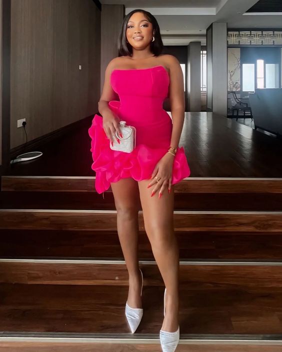 Hot Pink Short Party Gown Homecoming Dresses - FashionDia