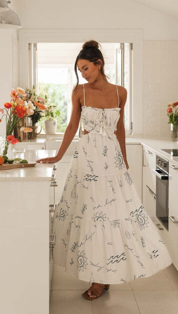 Murphy Maxi Dress White