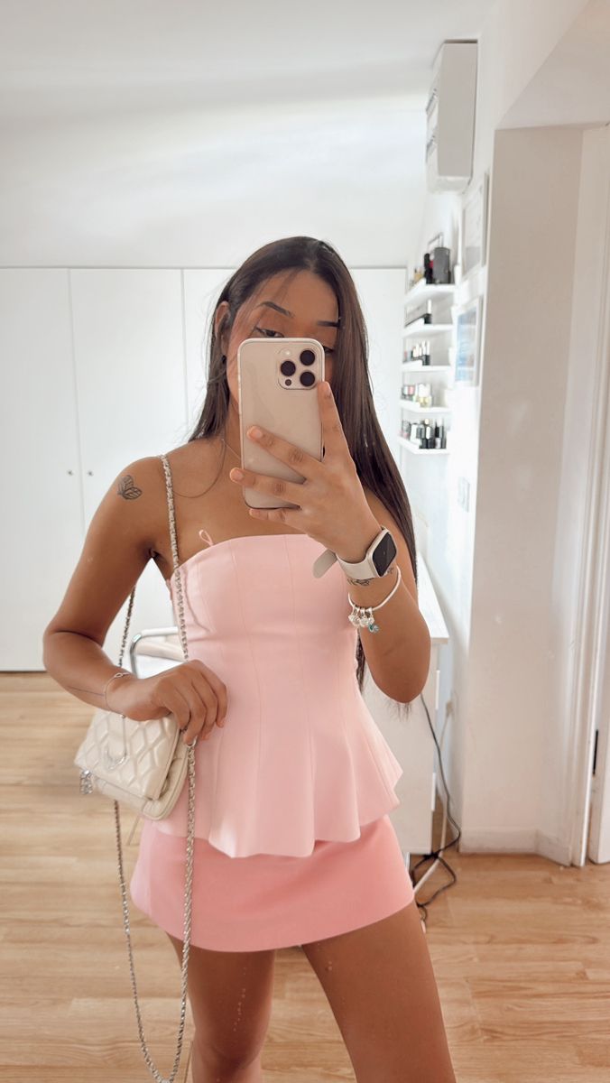 Pink Short Evening Dress Homecoming Dress Short Party Dress    fg7747