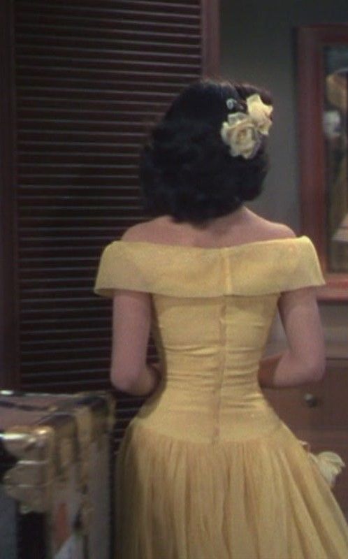 Yellow Off-the-Shoulder A-Line Party Dress Long Evening Dress - View 3 | FashionDia
