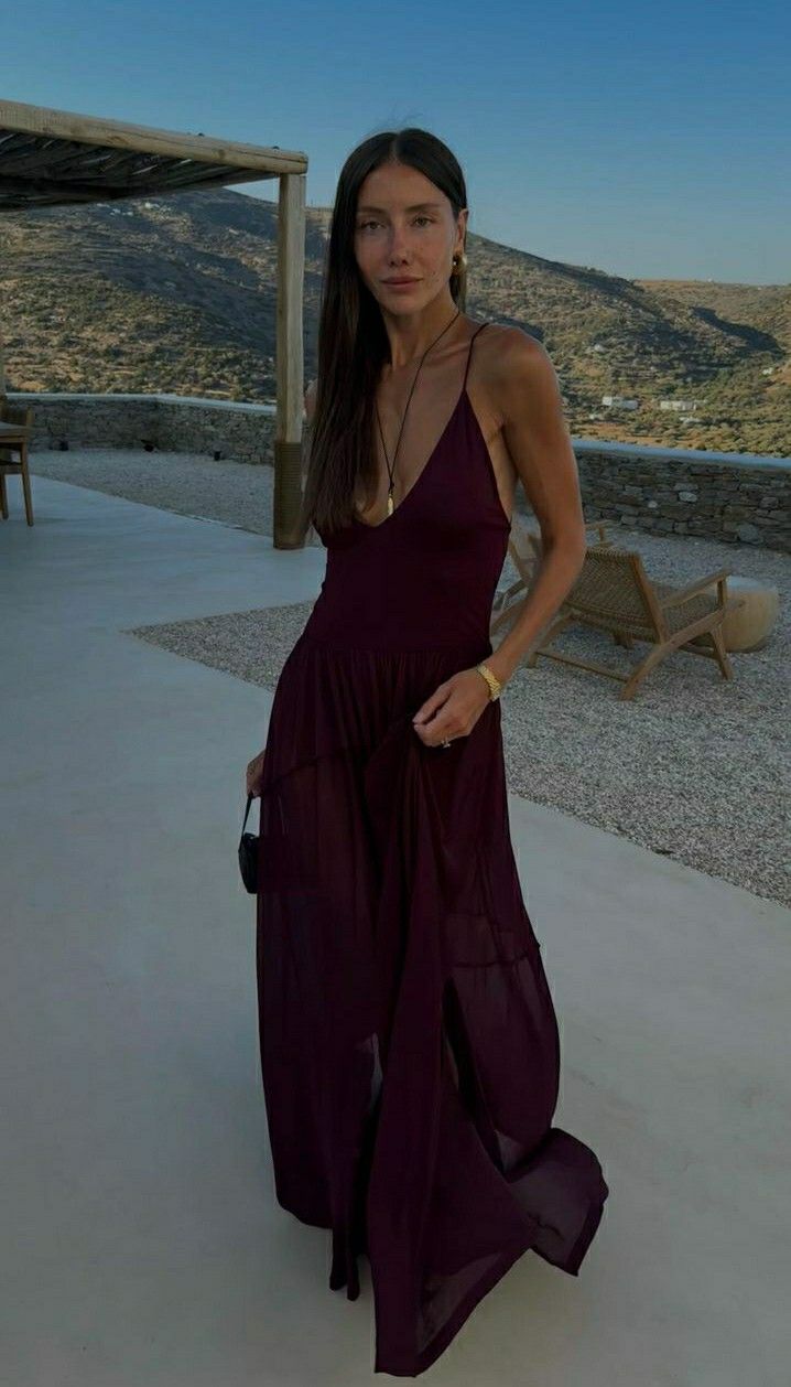Burgundy Sexy Evening Dress Long Prom Dresses - FashionDia