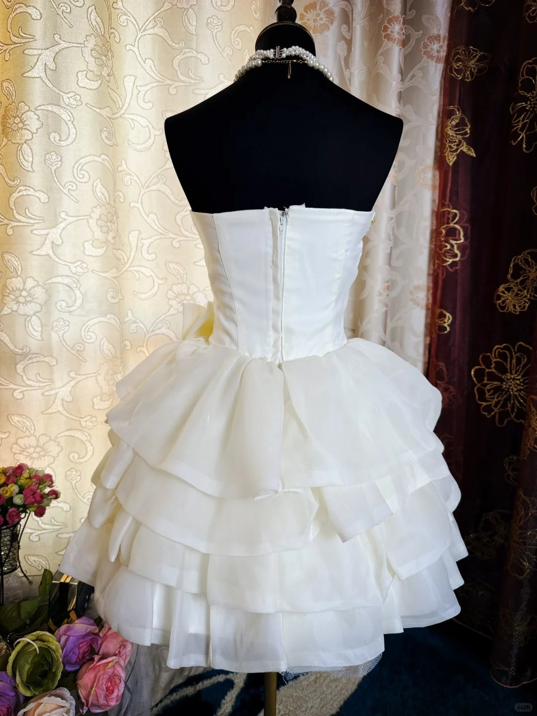 A Line Birthday Outfit Short Evening Dress Short Party Dress Vintage Homecoming Dress   fg8086