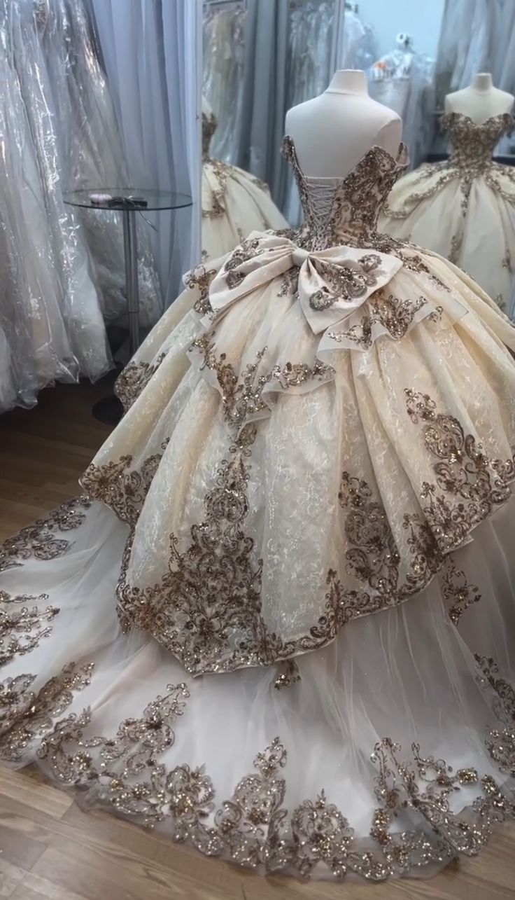 Ball Gown A-Line Off-the-Shoulder Quinceanera Dress Sweet 16 Ball Gown - FashionDia