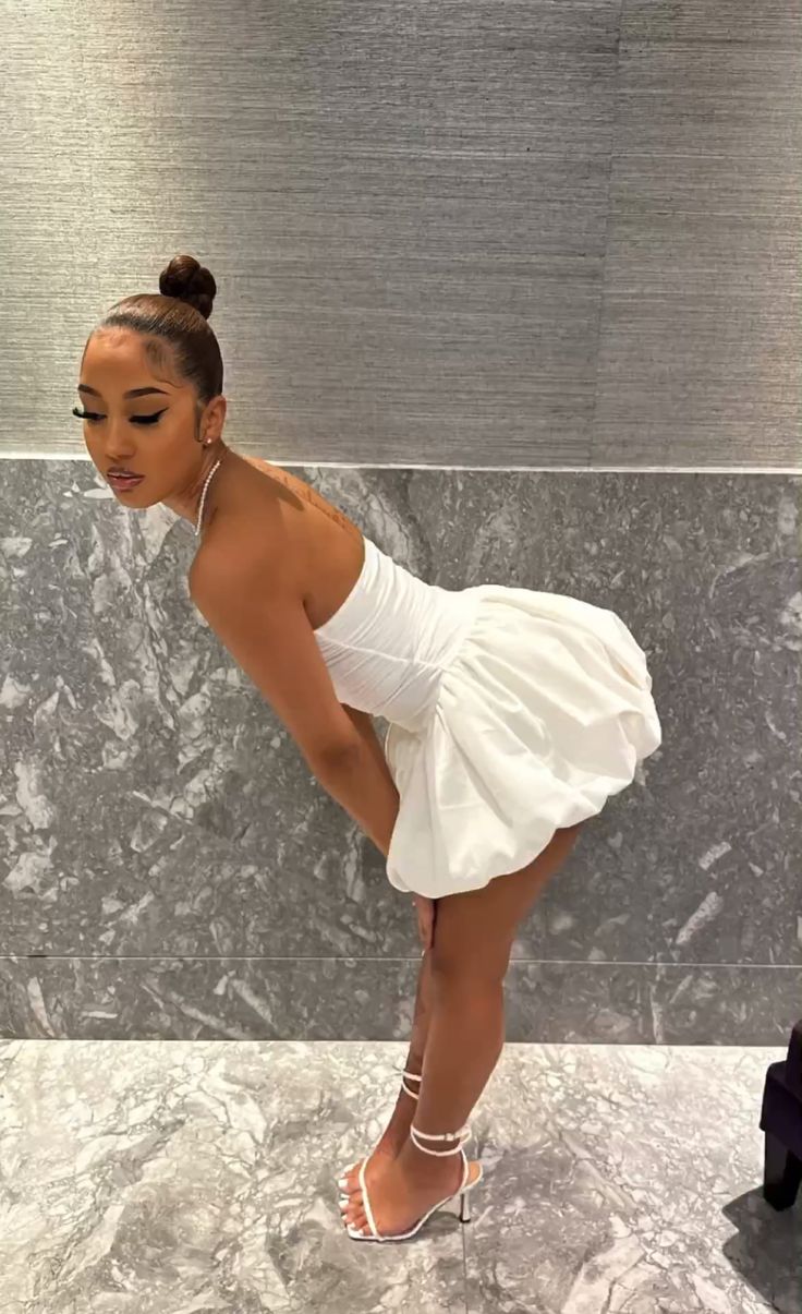 A-Line White Homecoming Dress Short Evening Dress Cocktail Dresses Short Party Dress - View 3 | FashionDia