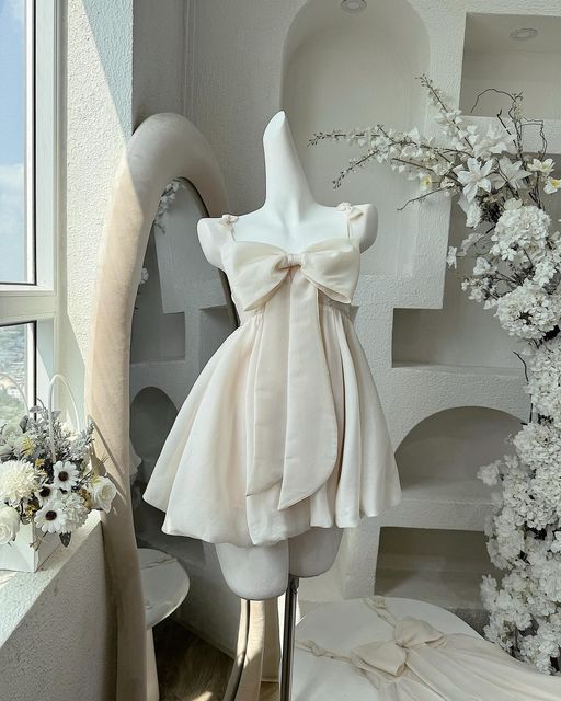 Pink Cocktail Dress Short Party Dress Homecoming Dress - View 3 | FashionDia