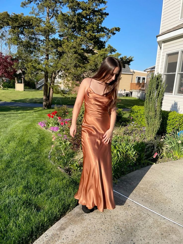 Simple Spaghetti Straps Long Evening Prom Dress