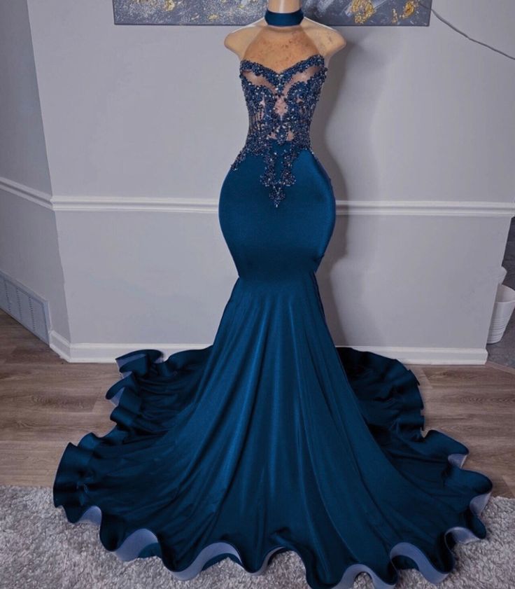 Evening Gown For Women Beading Mermaid Birthday Party Dresses fg6081 - View 2 | VelvetHem