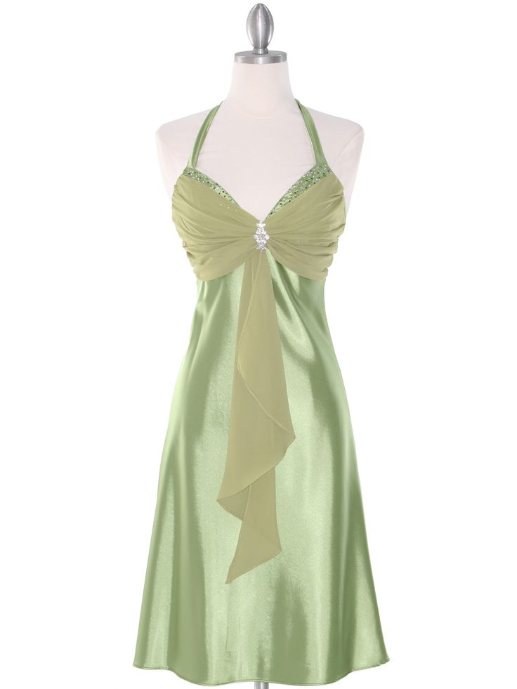 Cocktail Party Dress, Halter Homecoming Dress - FashionDia