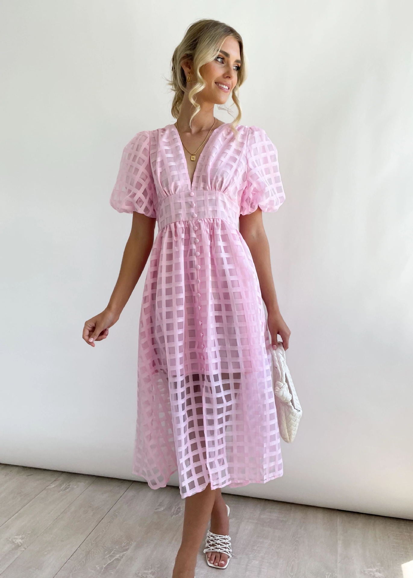 Paradise Midi Dress Pink
