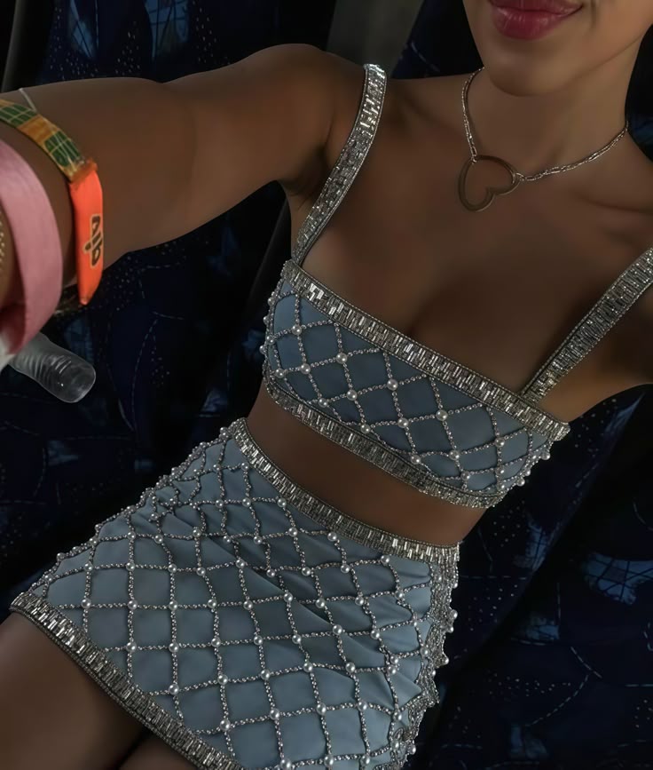 Sexy Beaded Homecoming Dresses, Two Pieces Party Dress - View 2 | FashionDia
