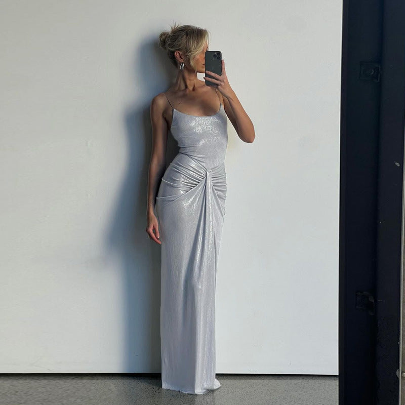 Vinson Maxi Dress Silver