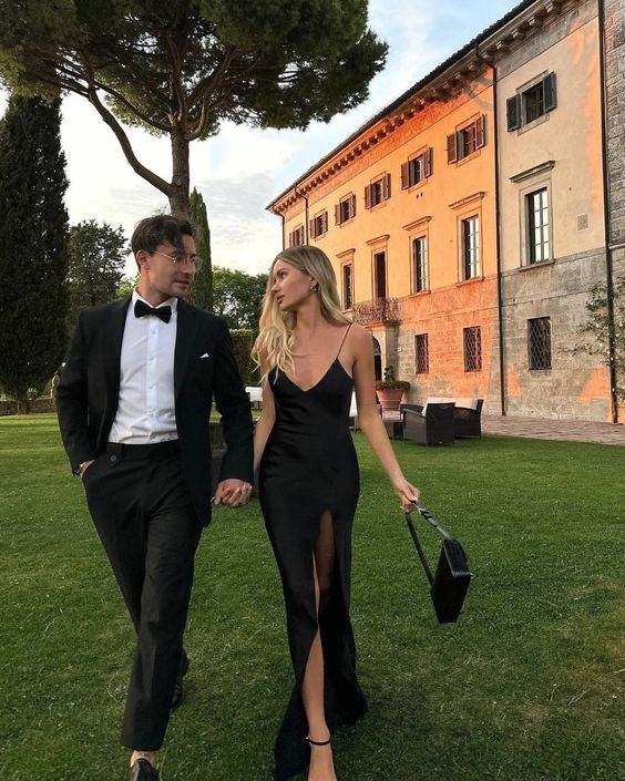 Black Backless Dresses Evening Dress Floor-Length Party Gowns - FashionDia