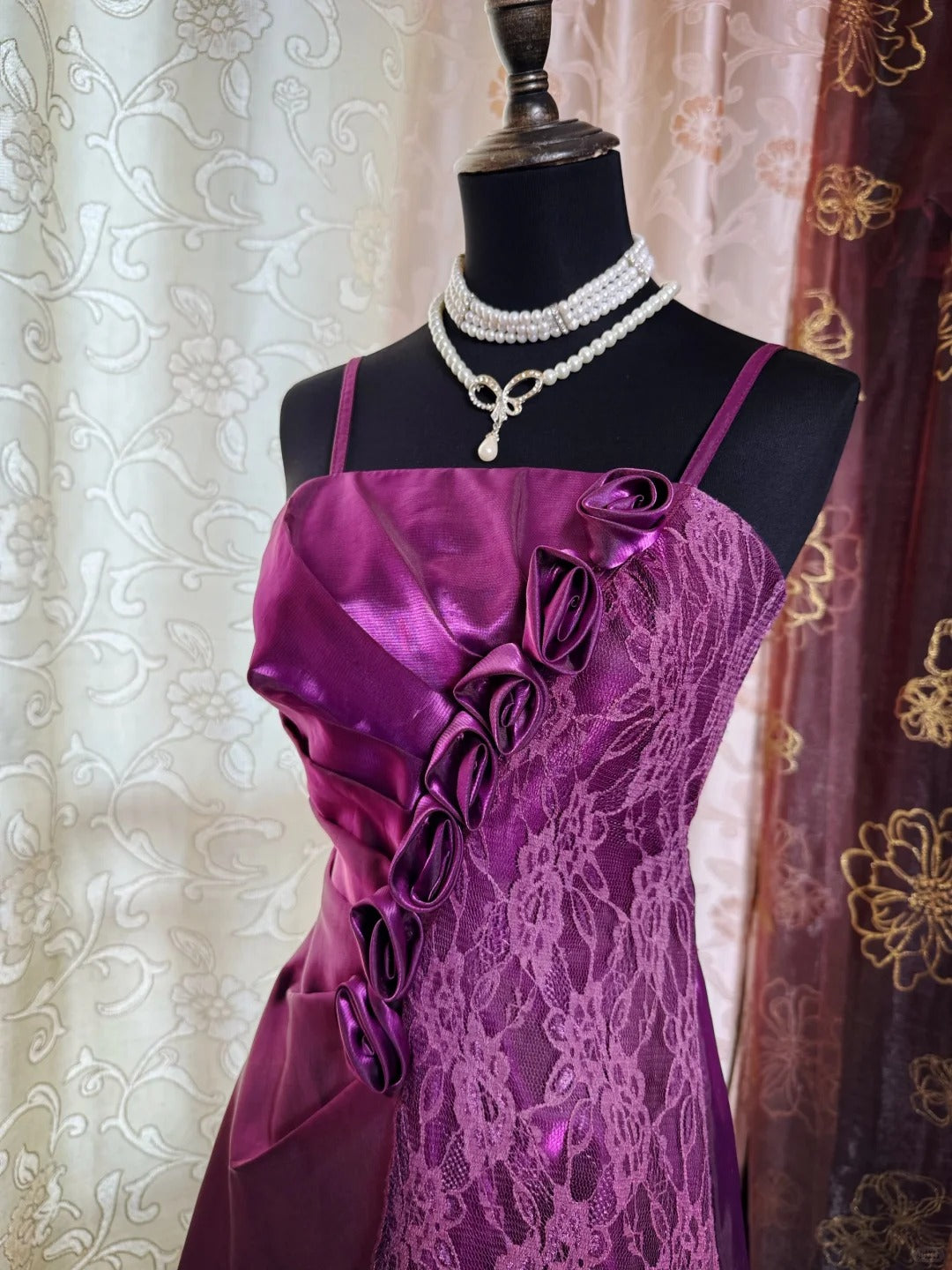 Purple Birthday Outfit Short Evening Dress Short Party Dress Vintage Homecoming Dress   fg8089