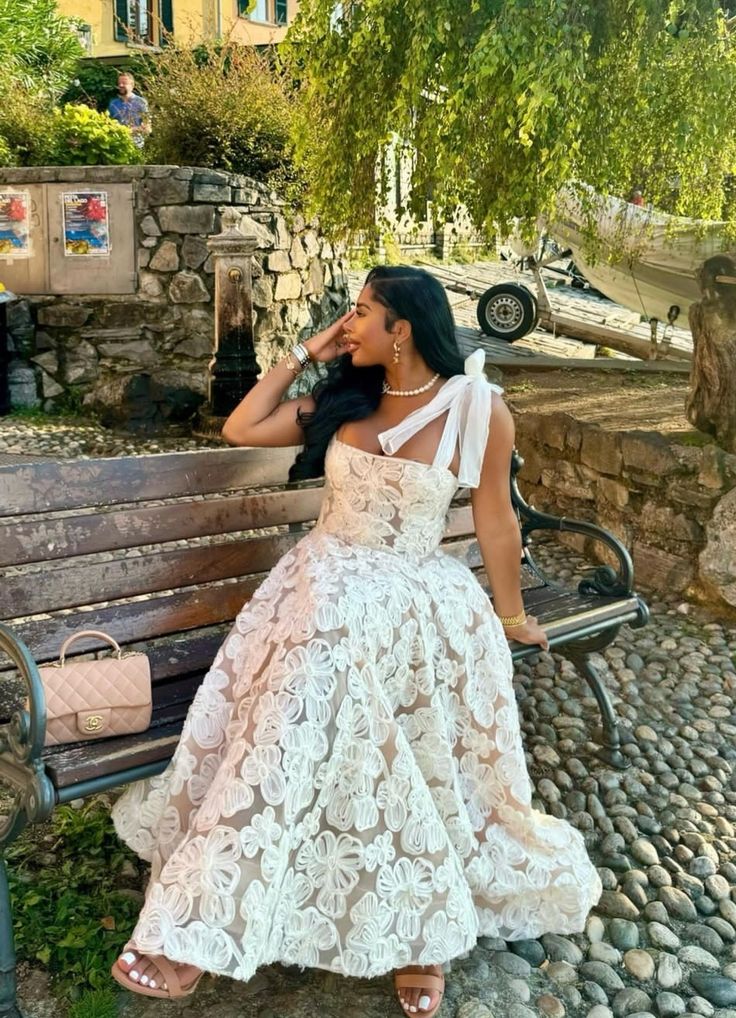 A-Line White Prom Dress, Evening Party Dress - FashionDia