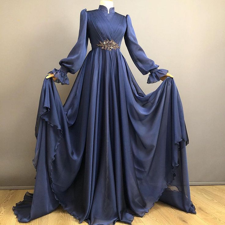 Prom Dresses, Evening Dresses Sashes Sequined Long A Line Prom Dress Long Sleeves Party dress