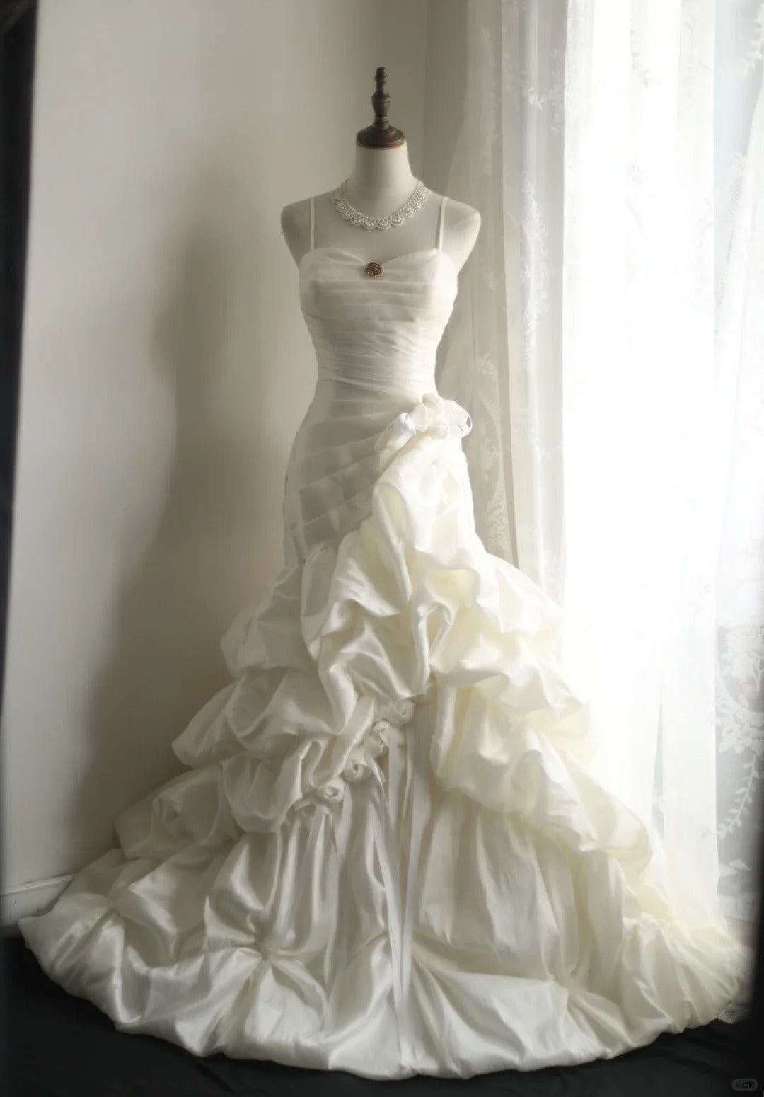 White Party Dress Long Evening Dress Princess Wedding Dress    fg8110