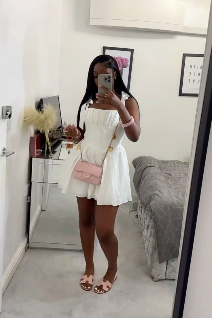 A-Line White Birthday Outfit Short Evening Dress Cocktail Dresses Short Party Dress - FashionDia