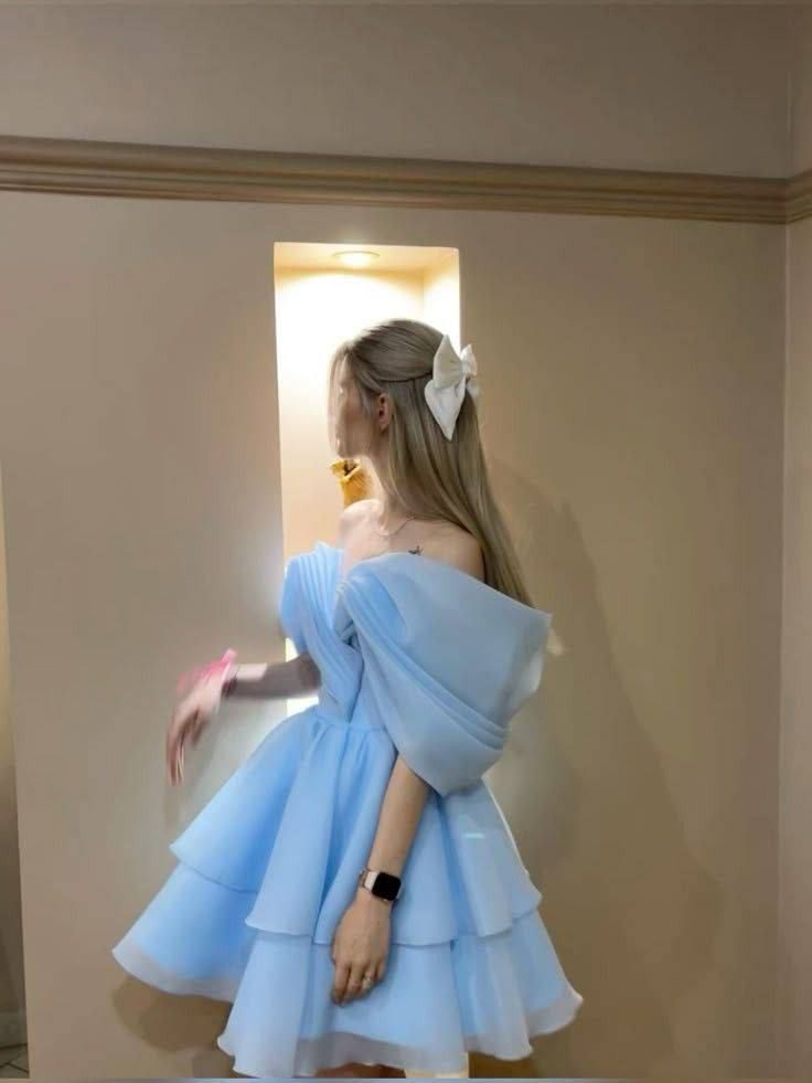 A Line Tulle Off Shoulder Short Evening Dress Cocktail Dresses Short Party Dress
